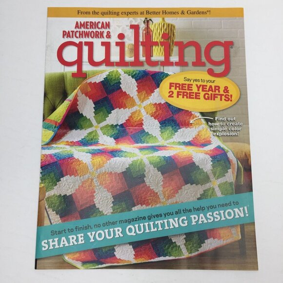 Better Homes & Gardens American Patchwork Quilting Magazine Art Crafting - Picture 1 of 6
